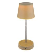 Globo Moderne tafellampCarlos zand bruin oplaadbaar - 58446S - thumbnail