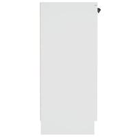Dressoir 60x30x70 cm bewerkt hout wit - thumbnail