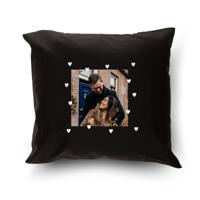 Kussen bedrukken - Zwart - 40 x 40 cm - thumbnail