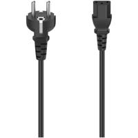 Hama Netsnoer Geaarde Stekker - 3-polige Koppeling 1,5 M Zwart - thumbnail