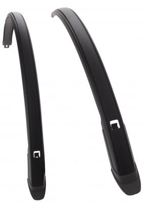 Messingschlager M-wave mud max ii f+r spatbord set 28" kunststof zwart 45 mm.