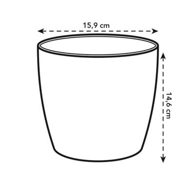 Elho brussels diamond round 16 white