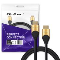 Qoltec 50354 HDMI v2.1-kabel Ultrahoge snelheid 8K | 60Hz | 30AWG | GOUD | 1m - thumbnail