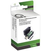 Quadrios 2010C262 HDMI-connector Stekker, recht Aantal polen: 20 Zwart 1 set(s) - thumbnail