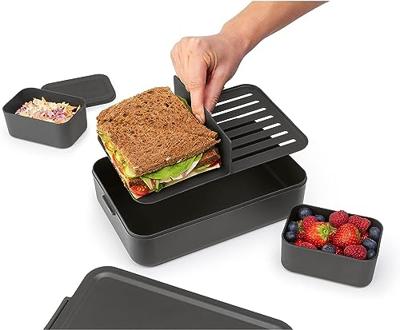 Brabantia Make & Take Bento lunchbox large, kunststof dark grey - thumbnail