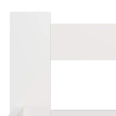Bedframe massief grenenhout wit 180x200 cm