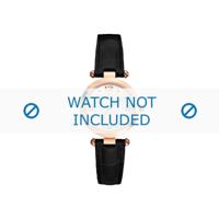 Guess horlogeband X17012L1 Leder Zwart 20mm + zwart stiksel - thumbnail