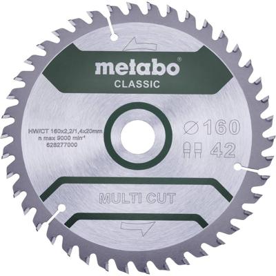 Metabo MULTI CUT CLASSIC 628282000 Cirkelzaagblad 190 x 30 x 1.4 mm Aantal tanden: 54 1 stuk(s)