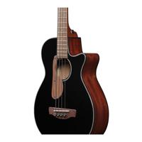 Ibanez AEGB24E Black High Gloss elektrisch-akoestische basgitaar - thumbnail