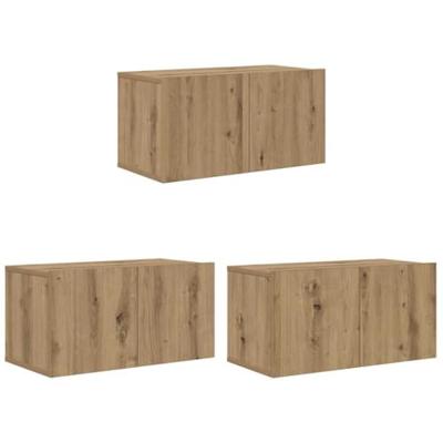 TV Kast Set Artisan Eiken MDF, Fineer Middelgroot TV Kast