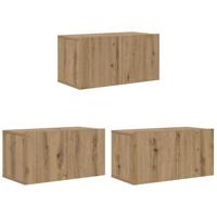 TV Kast Set Artisan Eiken MDF, Fineer Middelgroot TV Kast - thumbnail