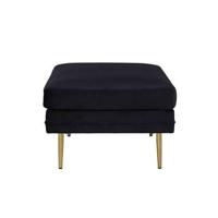 Nohr Hocker 'Tylan' Velvet, kleur Zwart - thumbnail