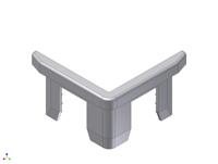 Afdekkap tbv rvs hoekbeschermer 50x50mm - thumbnail