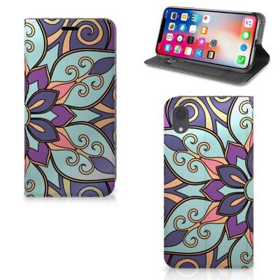 Apple iPhone Xr Smart Cover Purple Flower