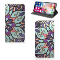 Apple iPhone Xr Smart Cover Purple Flower - thumbnail