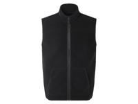 LIVERGY Heren teddy bodywarmer (Zwart, M) - thumbnail