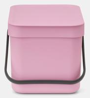 Brabantia Sort & Go afvalemmer 6 liter Lilac Pink - thumbnail