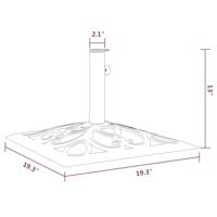 VidaXL Parasolvoet 12 kg 49 cm gietijzer bronskleurig - thumbnail