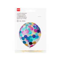 HEMA Confetti ballonnen - 6 stuks (multicolor) - thumbnail