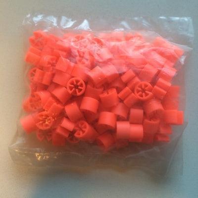 Minimarker onbedrukt fluor rood 100 stuk