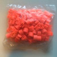 Minimarker onbedrukt fluor rood 100 stuk - thumbnail