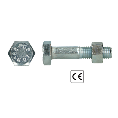 pgb-Europe PGB-FASTENERS | SB-bout CE 8.8 EN15048-1 M12x50 Zn | 100 st P15048801012000503