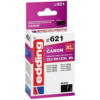 Edding Inktcartridge vervangt Canon CLI-581BK XXL Compatibel Zwart EDD-621 18-621