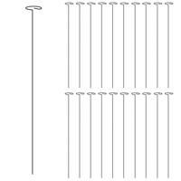 Plantenstaken 20 st 61 cm staal donkergroen - thumbnail