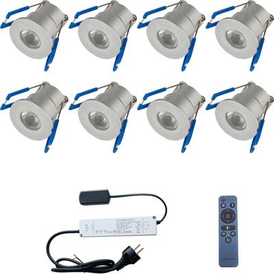 Velvalux LED Veranda Inbouwspots Set - 8 Stuks - 3W - 4000K - Dimbaar - IP65