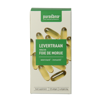 Purasana Levertraan 120 Softgels Purasana Levertraan 120 Softgels