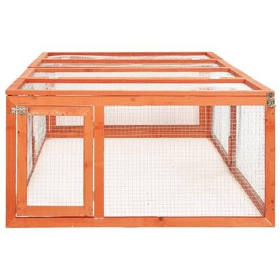 Konijnenhok 183x90x46,5 cm massief vurenhout