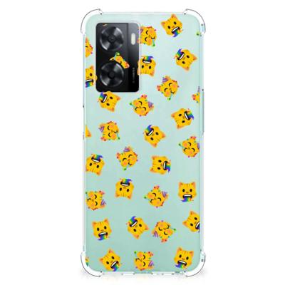 Doorzichtige Silicone Hoesje voor OPPO A57 | A57s | A77 4G Katten Emojis Doorzichtige Silicone Hoesje voor OPPO A57 | A57s | A77 4G Katten Emojis