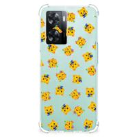 Doorzichtige Silicone Hoesje voor OPPO A57 | A57s | A77 4G Katten Emojis - thumbnail