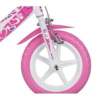 Dino Bikes Little heart 12 inch 21 cm meisjes v-brakes wit/roze - thumbnail