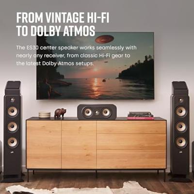 Polk: Signature ES30C Centerspeaker - Zwart