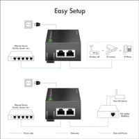 LogiLink POE007 PoE-injector 10 / 100 / 1000 MBit/s IEEE 802.3bt, IEEE 802.3af (15.4 W), IEEE 802.3at (30 W) - thumbnail