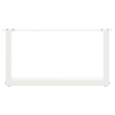 Salontafelpoten 2 st U-vormig 60x(30-31) cm staal wit Salontafelpoten 2 st U-vormig 60x(30-31) cm staal wit