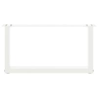 Salontafelpoten 2 st U-vormig 60x(30-31) cm staal wit - thumbnail