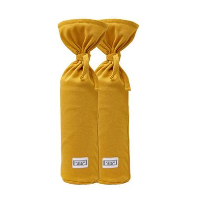 Meyco kruikenzak Basic jersey - set van 2 okergeel