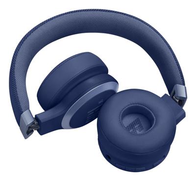 JBL Live 670 NC On Ear koptelefoon Draadloos, Bluetooth Blauw Noise Cancelling Vouwbaar, Afstandsbediening, Surround sound