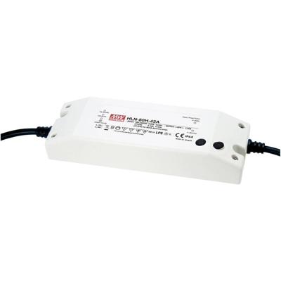 MEAN WELL HLN-80H-24A LED-driver, LED-transformator Constante spanning, Constante stroomsterkte 81 W 3.4 A 14.4 - 24 V/DC Dimbaar, PFC-schakeling, MEAN WELL HLN-80H-24A LED-driver, LED-transformator Constante spanning, Constante stroomsterkte 81 W 3.4 A 14.4 - 24 V/DC Dimbaar, PFC-schakeling,