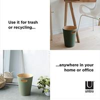 Umbra Woodrow Afvalbak - 23x23x28cm - 7.5 liter - Groen 082780-1095 - thumbnail