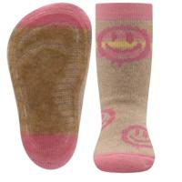 Ewers antislip sokken Stoppi softstep smiley beige-25-26 - thumbnail