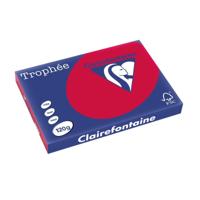 Clairefontaine Trophée Intens, gekleurd papier, A3, 120 g, 250 vel, kersenrood - thumbnail
