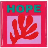 Daan Kromhout Design tegeltje keramiek hope 10x10cm pink - thumbnail