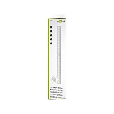Kastverlichting met bewegingssensor en schemersensor - Keukenverlichting - Trapverlichting - 20 LEDs - 6500K koud wit - Op batterij - Inclusief montage materiaal - thumbnail