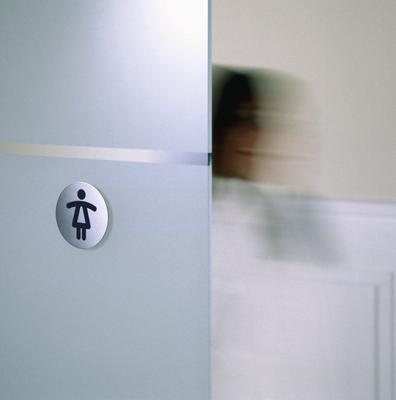 Infobord pictogram Durable 4904 wc dames rond 83mm