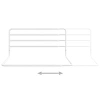 VidaXL Bedhekje peuter (76-137)x55 cm ijzer wit - thumbnail