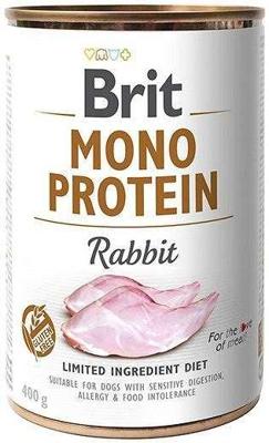 Brit Mono Protein konijn natvoer hond 12 x 400 g Brit Mono Protein konijn natvoer hond 12 x 400 g