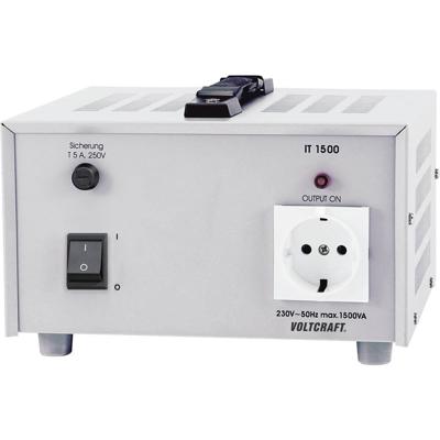 VOLTCRAFT IT-1500 Lab-scheidingstrafo, vaste spanning 1500 VA 230 V/AC (max.) VOLTCRAFT IT-1500 Lab-scheidingstrafo, vaste spanning 1500 VA 230 V/AC (max.)